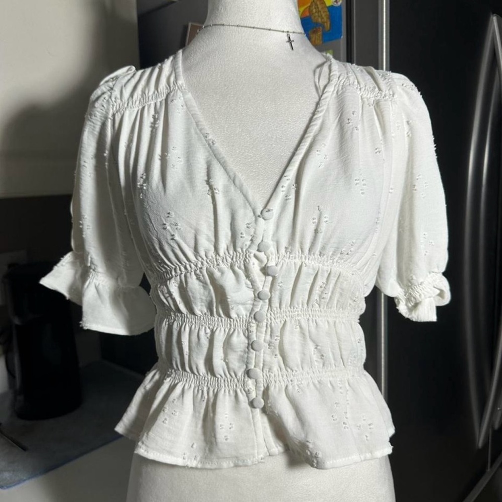 URBAN Romantics White Blouse Top